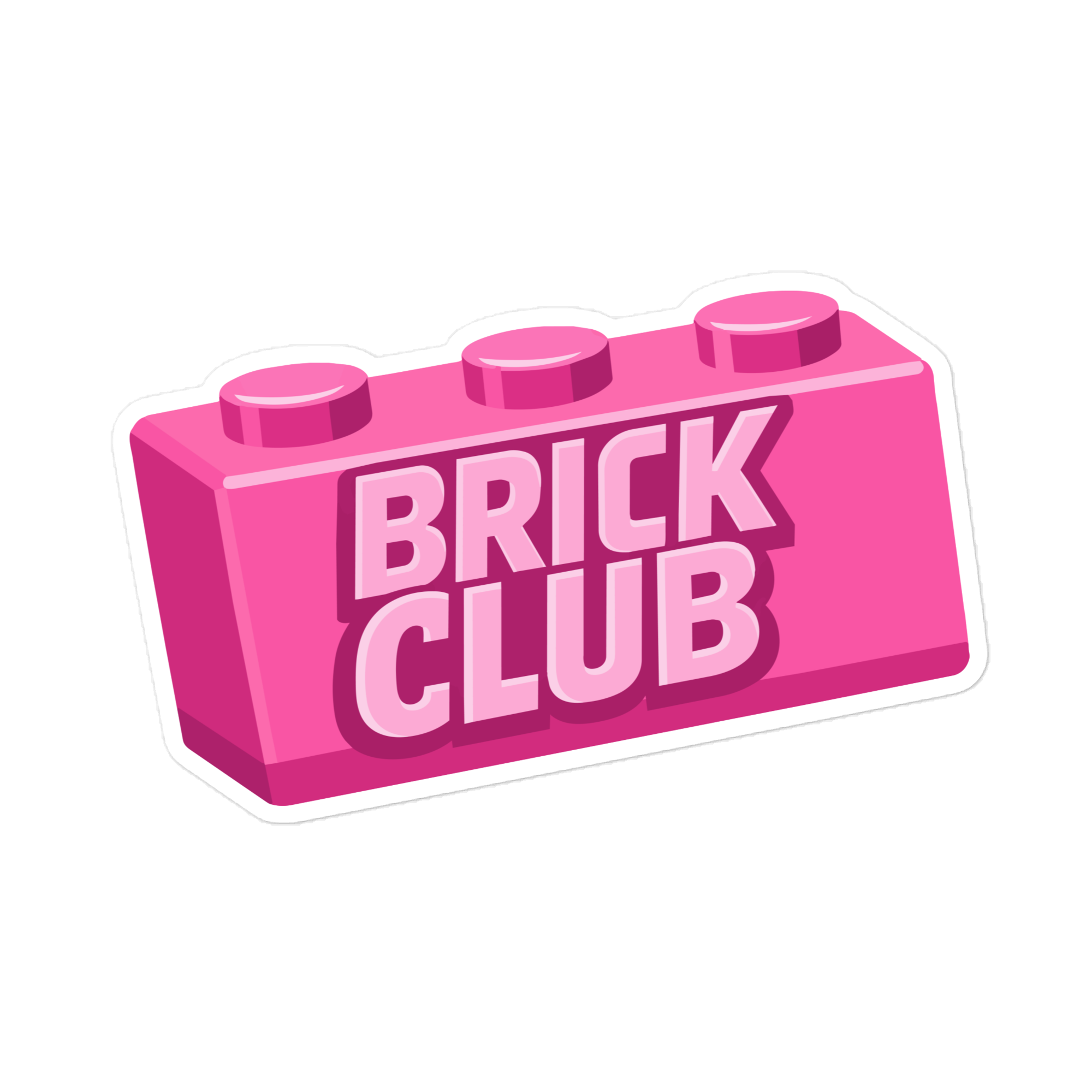 Brick Club Die-Cut Sticker